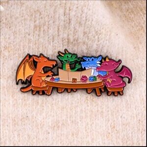 Colorful Dragon Enamel Pin